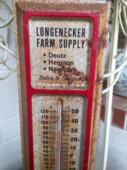 Temperature on our porch Christmas Day 2015, Jacksonville, FL: 85 degrees