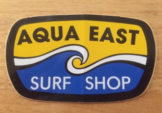 Logo for Aqua East Surf Shop, Jacksonville Beach, Florida
